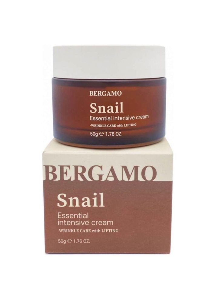 Крем для лица с муцином улитка Snail Essential Intensive Cream 50 г (8809414192217) Bergamo (361292519)