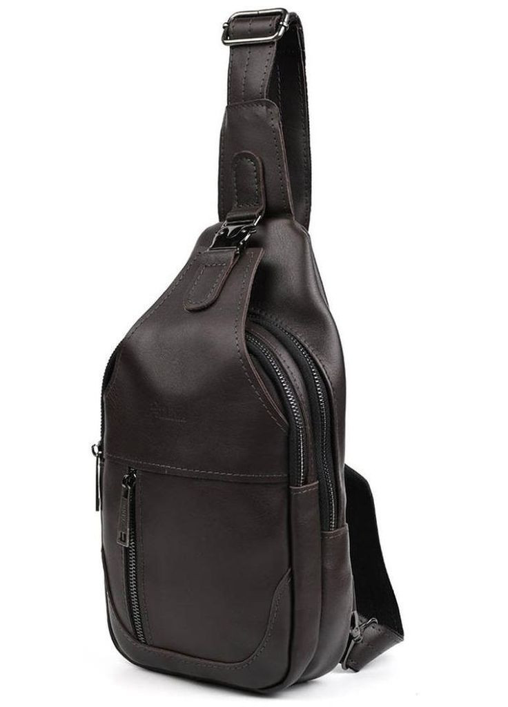 Сумка чоловіча через плече сумочка слінг в дорогу спортивний планшет для документів барсетка для телефону Коричневий 34611 TARWA (332164467)