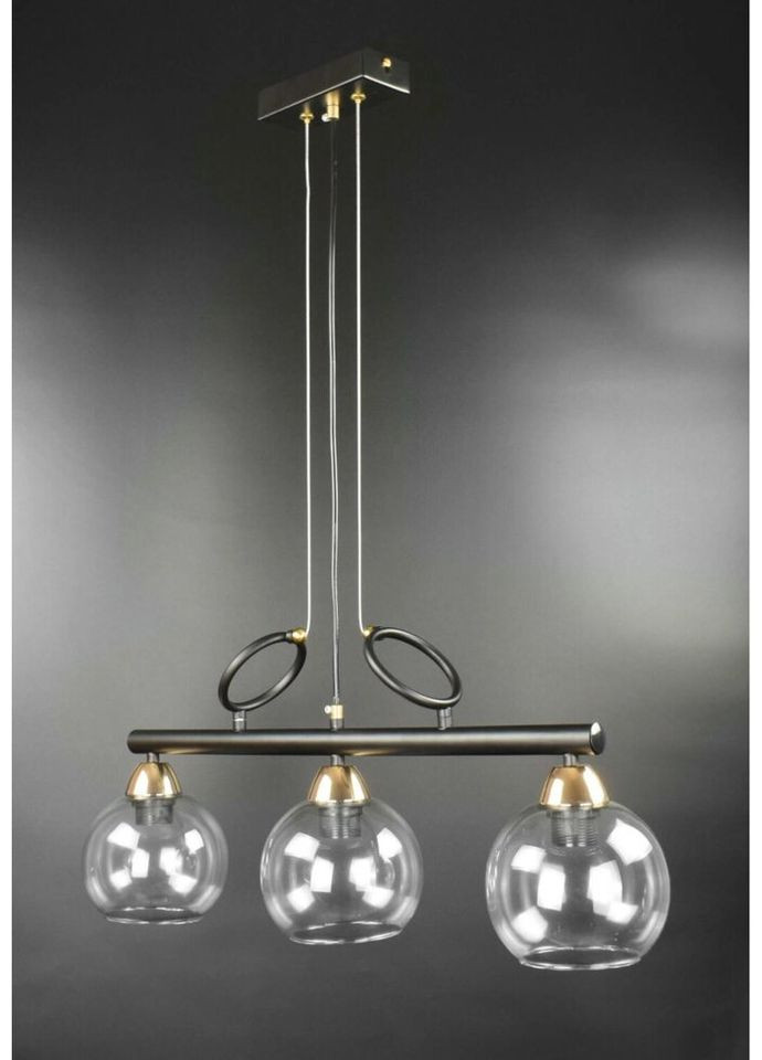 Люстра подвесная на 3 лампочки 26553 Черный 40-190х15х65 см. Sunnysky (335975781)