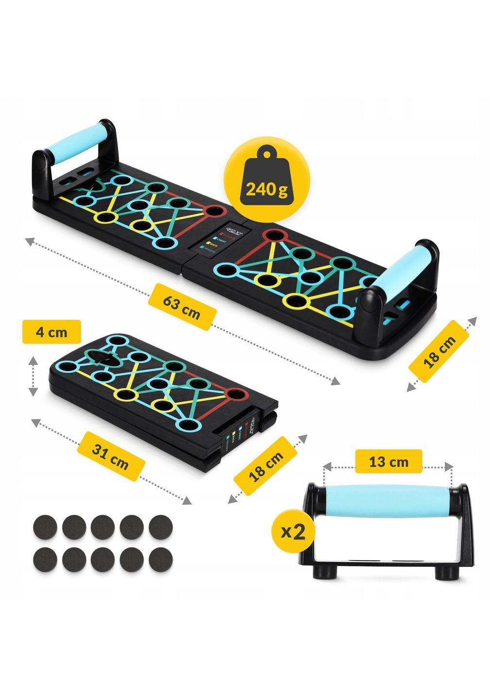 Упори для віджимань 4FIZJO (335056663)