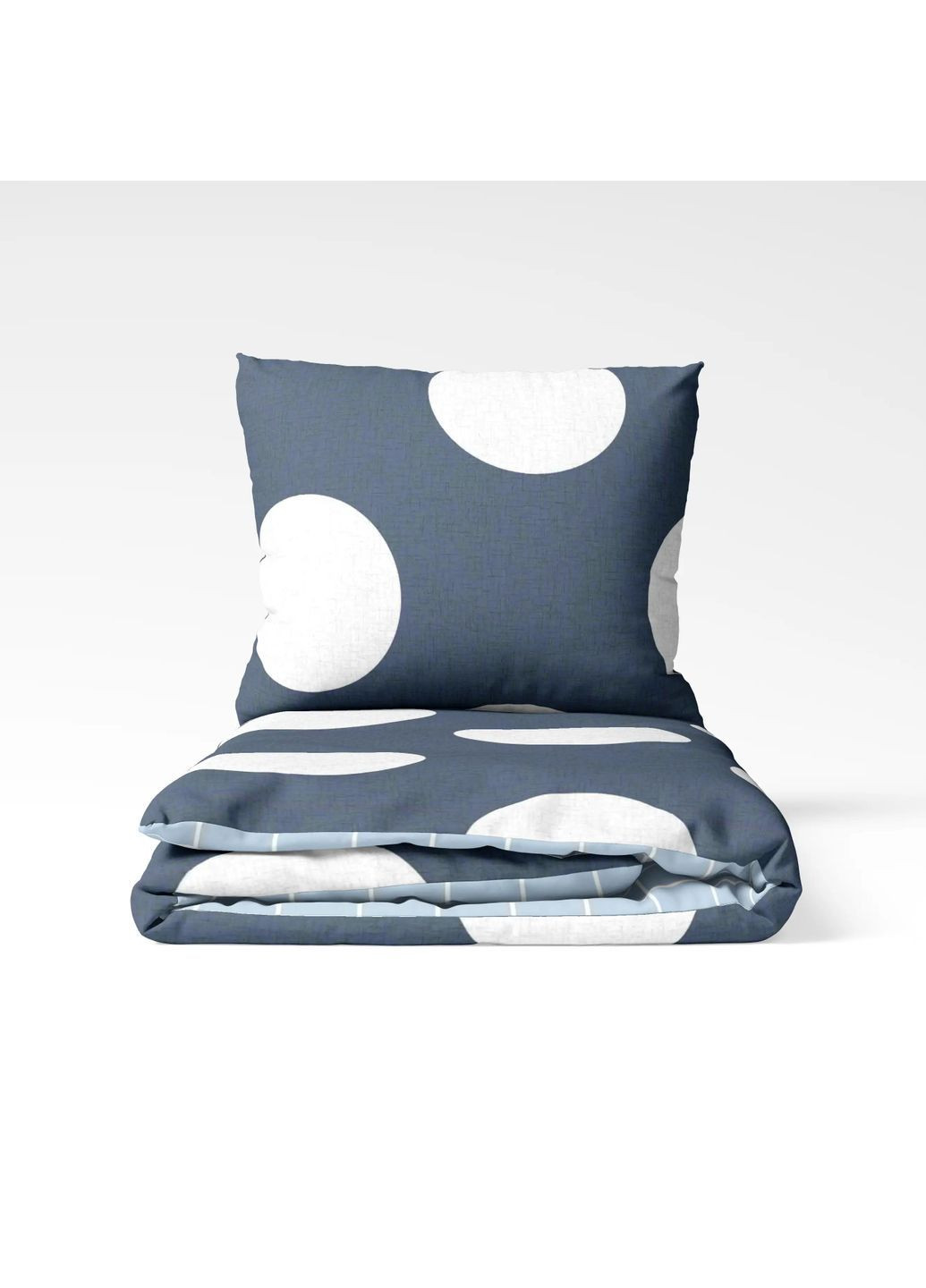 Евро комплект постельного белья с наволочками 50*70 см, 115 гр/м2 Circle Синий (17720200215) ТЕП (365851639)