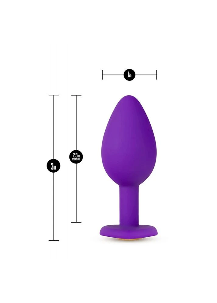 Анальная пробка с камнем BlushTEMPTASIA BLING PLUG SMALL PURPLE Blush (383087694)