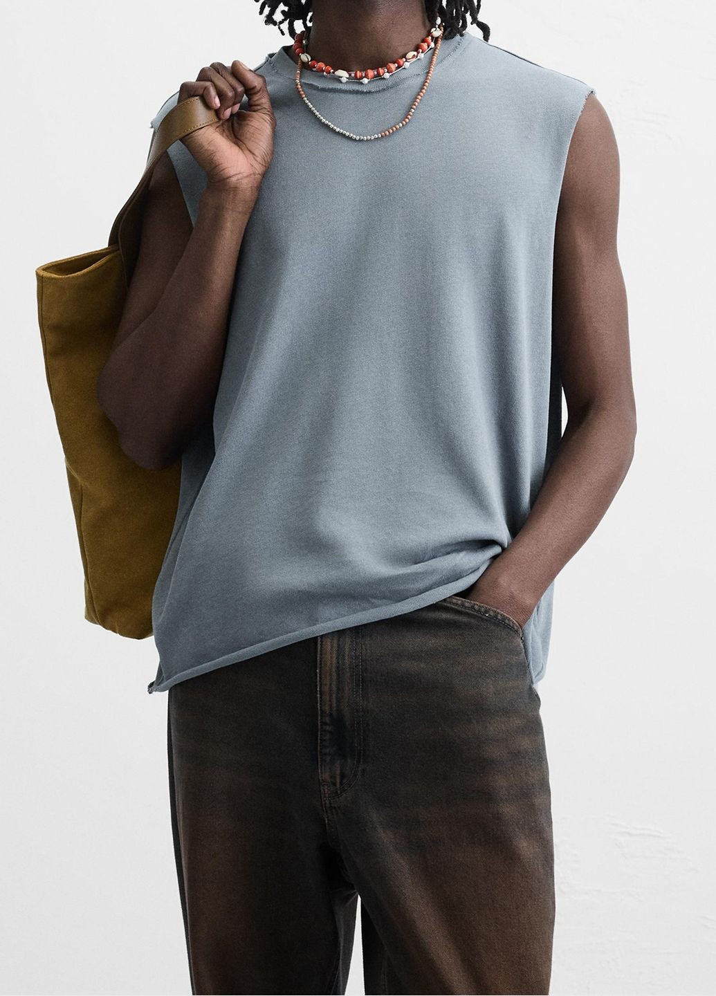 Світло-блакитна футболка Zara