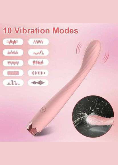 Многофункциональный вибратор для точки G с рельефной головкой анальный светло-розовый (2104618292) No Brand (322843620)