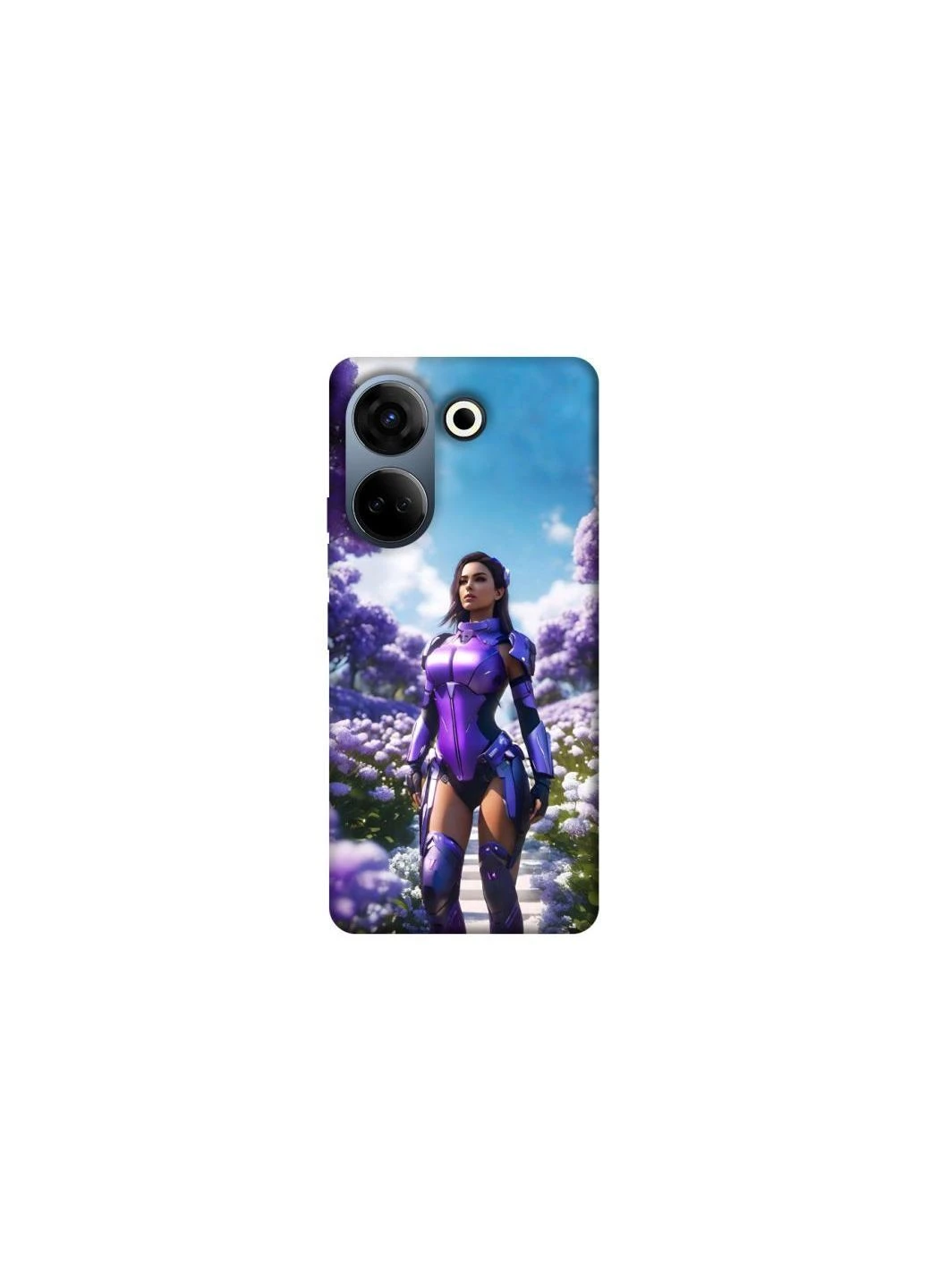 Чехол на TECNO Camon 20 Pro (CK7n) Cyber space girl ver.4 Frontalka (375913390)