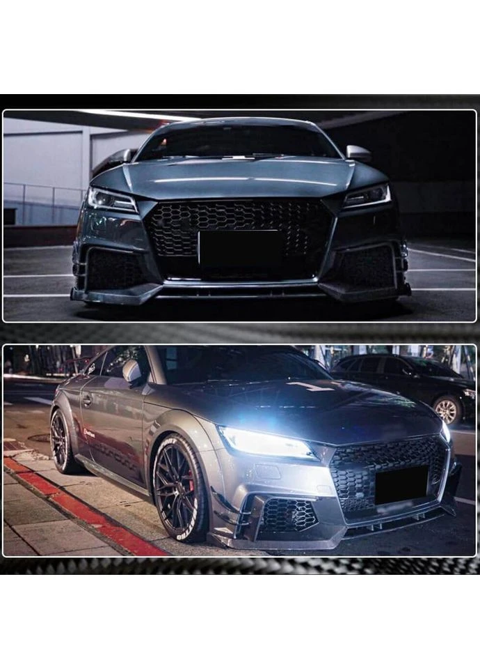 Накладка на передний бампер Lip (для RS, 2016-2019, Карбон) для Ауди ТТ рр Audi (392188333)