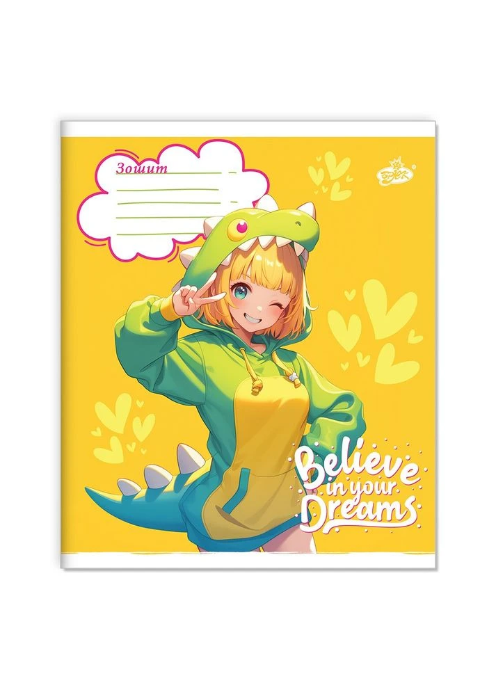 Зошит уч. "Бріск" 18арк.== /ТВ-108/ №2564 Чарiвна дiвчина (25/500) Бріск (392424737)