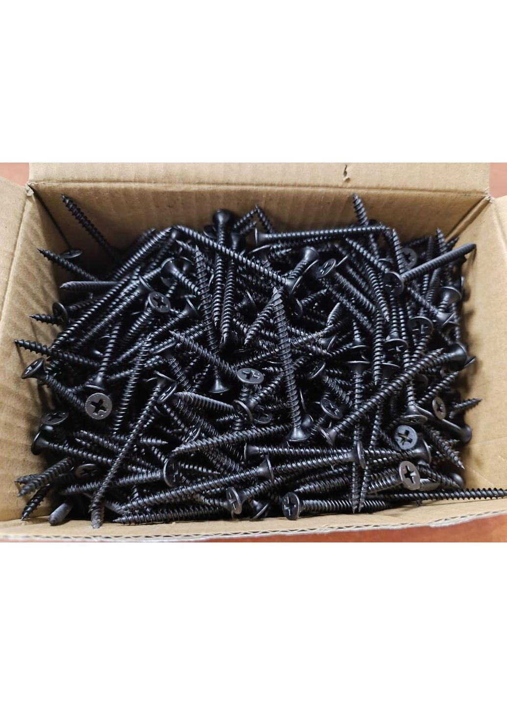 Саморез высокопрочный для гипсокартона по металлу 3,5×45 с потайной головкой фосфатированный шуруп черный (50 шт) Zip-пакет Shenzhen (369717808)