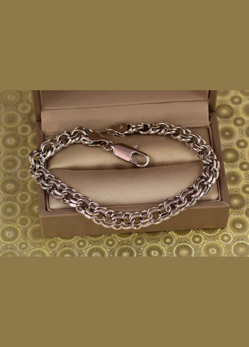 Браслет круглий бісмарк 20 см 7 мм золотистий Xuping Jewelry (317565405)