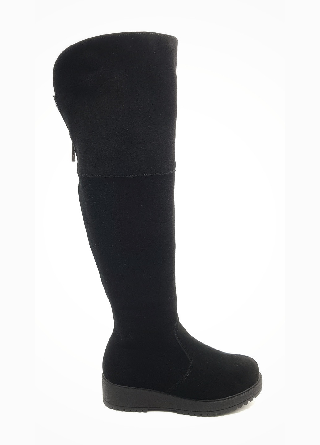 Жіночі ботфорти єврозима чорні замшеві FS-19-6 (р) Foot Step (259016842)