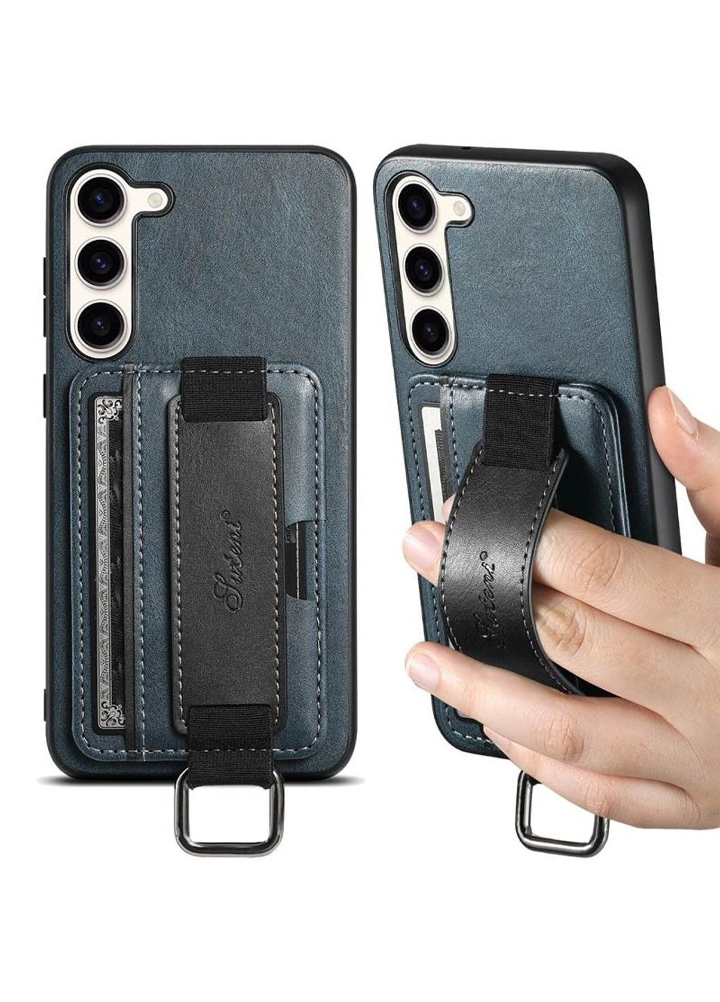 Кожаный чехол Wallet case and straps для Samsung Galaxy S24 Epik (390656171)