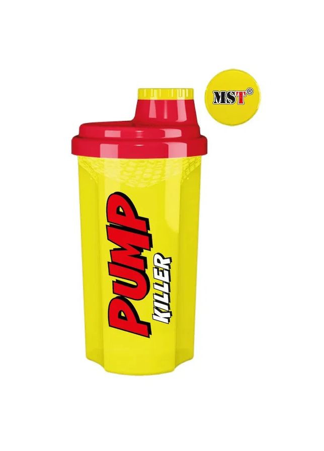 Шейкер Shaker Pump Killer лимонный/красный 700 мл MST (364688773)