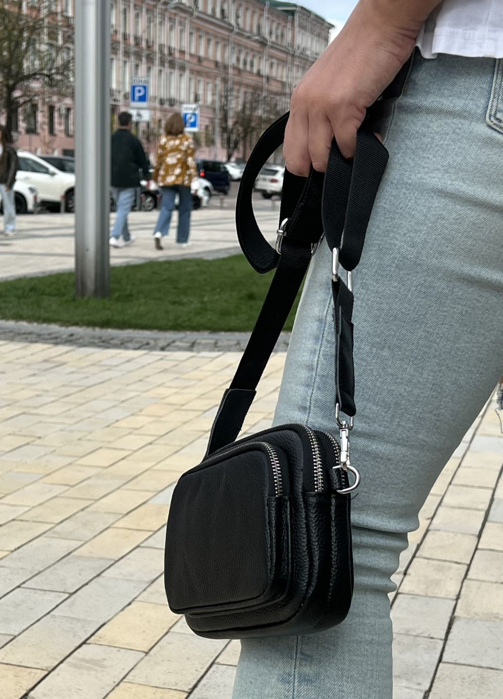 Женская сумка Kelly черная 4211 No Brand (290194549)
