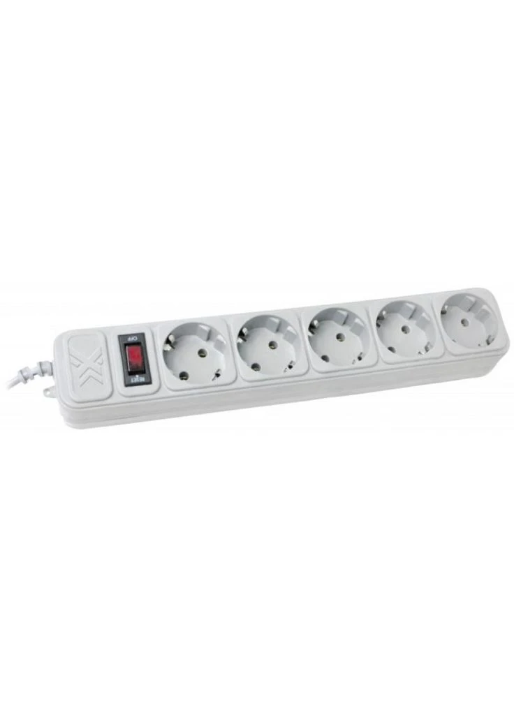 Мережевий подовжувач Power filtr 4.5м, 5 розеток, сірий Maxxter (400426880)