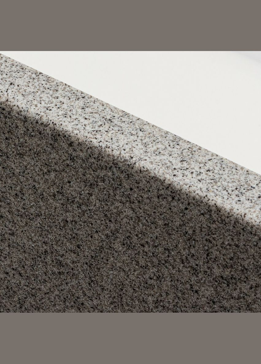 Гранитная мойка для кухни 4040 RUBA матовый серый Platinum (336938555)