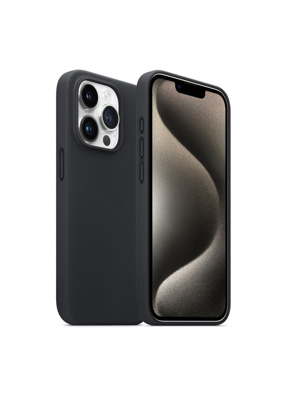 Чехол FAKE Leather Case для Apple iPhone 15 Pro Max Black (ARM76305) ArmorStandart (327883108)