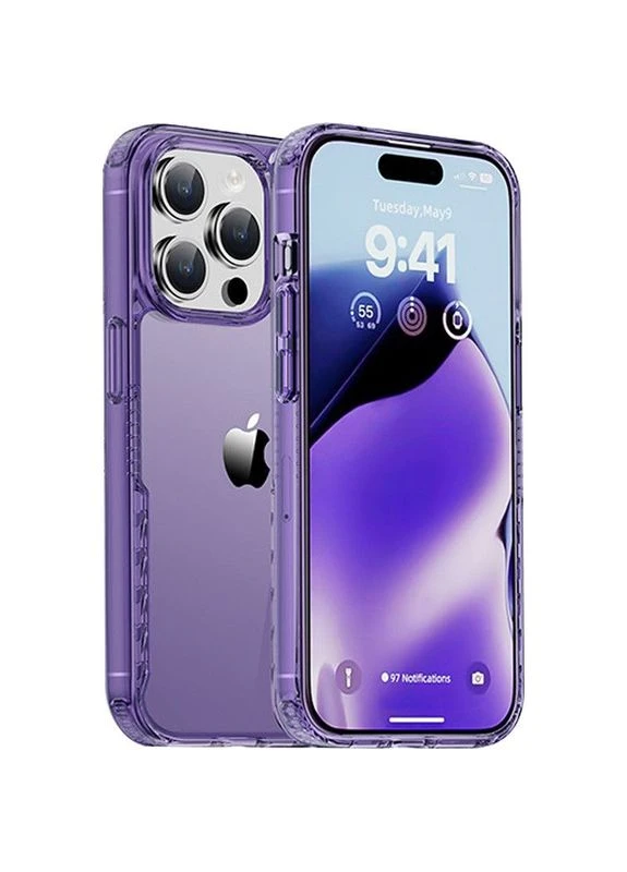 Чохол TPU+PC Multi Color для Apple iPhone 15 Pro (6.1") Пурпуровий Epik (373255276)