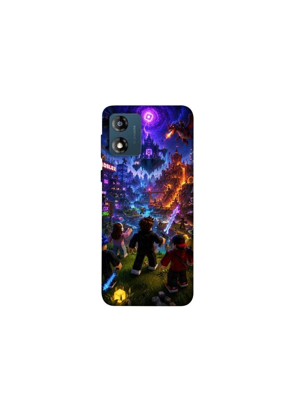 Чохол на Motorola Moto E13 Roblox aesthetics ver.12 Frontalka (396360618)