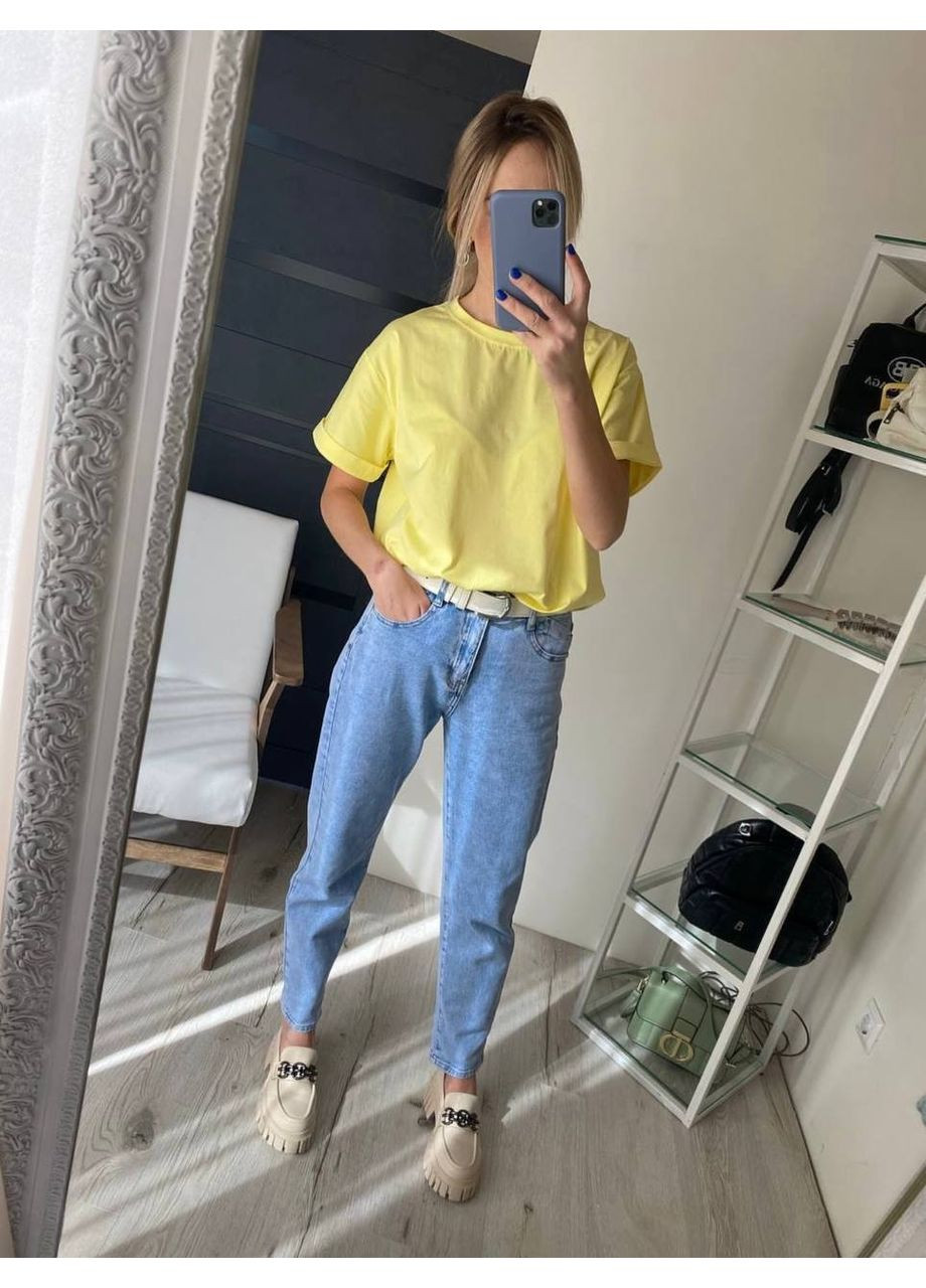 Женская базовая футболка свободного кроя Україна - (352768326)