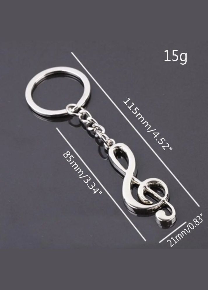 Брелок для ключей музыкальный скрипичный ключ в форме скрипичного ключа No Brand (339869751)