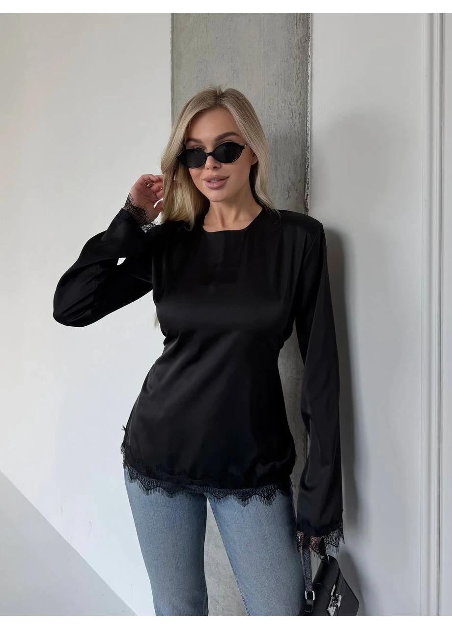 Кофта жіноча класична з мереживом Fashion (388424431)