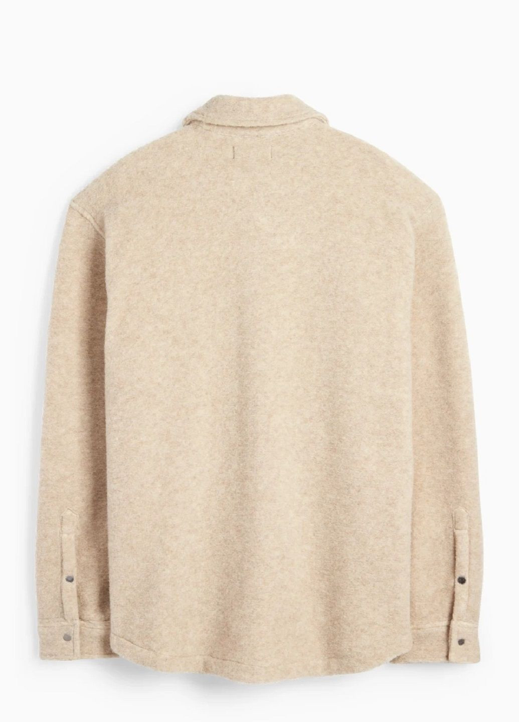 Бежевая повседневный рубашка однотонная C&A