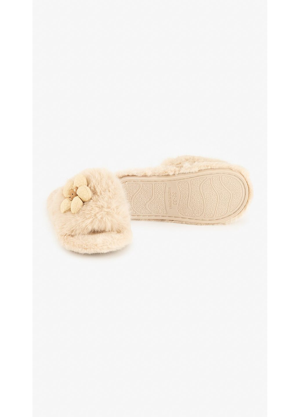 Бежевые тапочки для девочки 1578 бежевый shop (2000999326271) Scarrhett