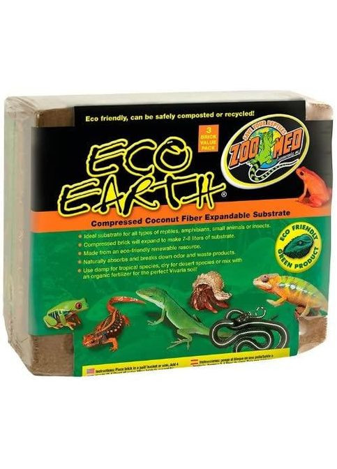 Кокосовый субстрат для террариума Croci Eco Earth 8,8 л (97612790207) Amtra (364749483)