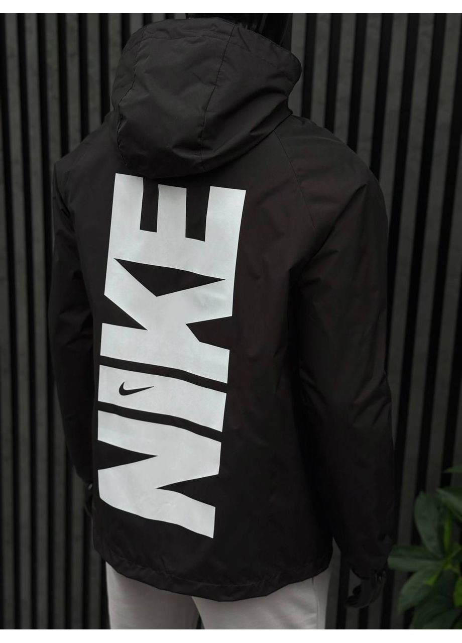 Черная демисезонная ветровка No Brand