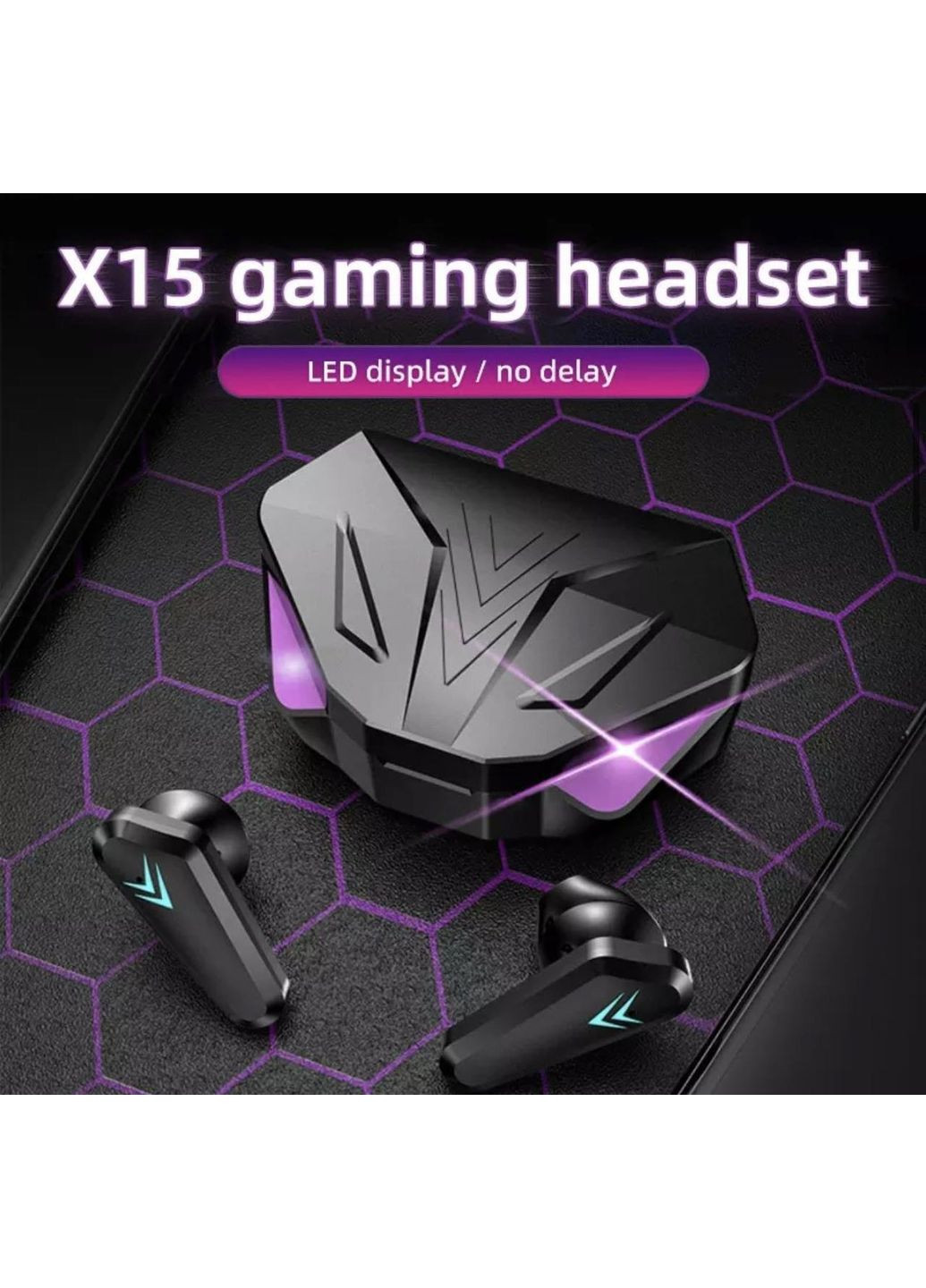 Бездротові ігрові навушники Х15/Ігрові водонепроникні стерео навушники/ Bluetoth навушники Х15 TWS (367401952)