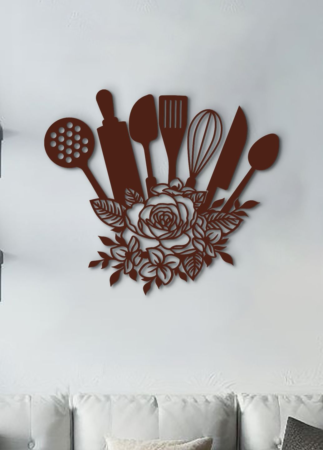 Картина лофт, настенный декор для дома "Набор столовых приборов", декоративное панно 50х60 см Woodyard (291882854)