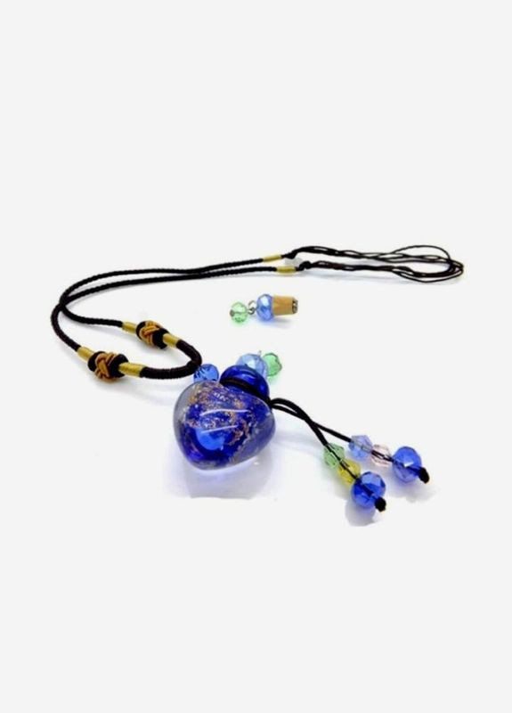 Кулон-флакон синє серце для парфумів, магічного зілля в подарунковій коробці+подарунок No Brand (351874199)