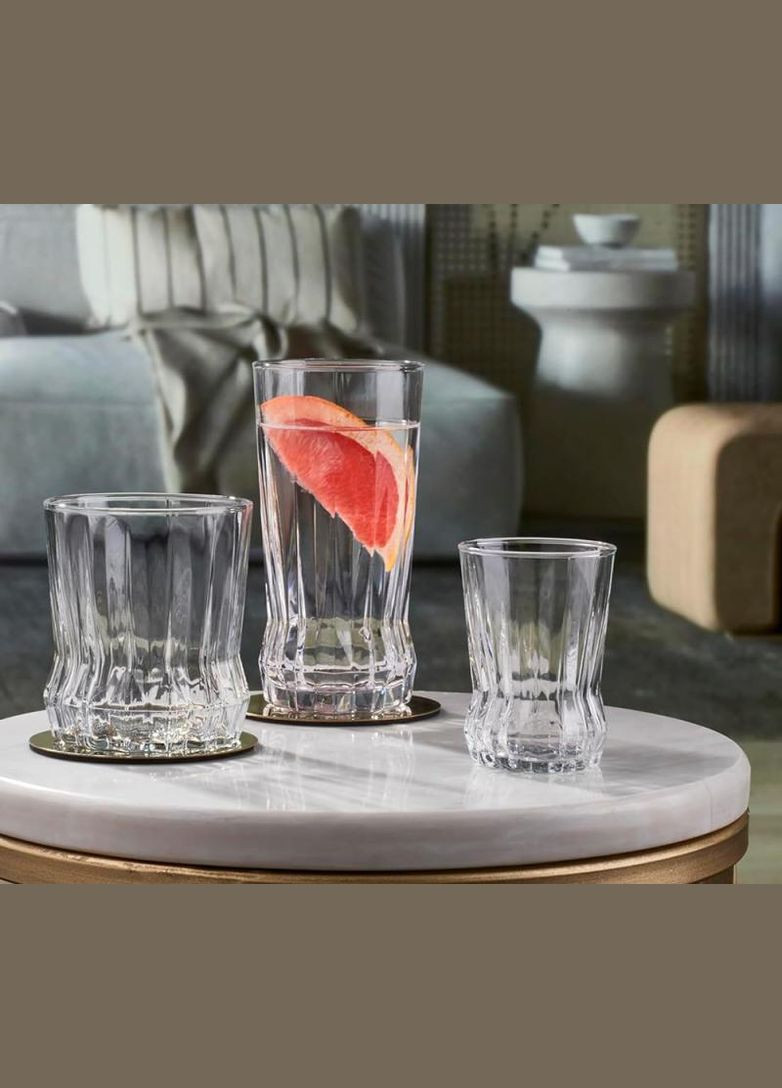 Набір 6 скляних склянок Gaia для соку 270мл Pasabahce (372172392)