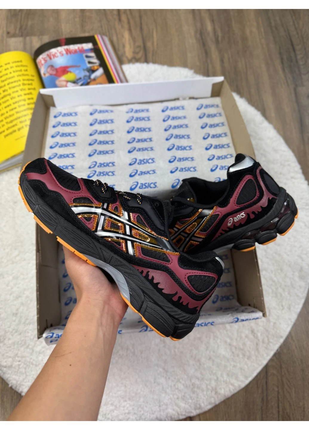 Цветные демисезонные кроссовки мужские asics gel-nyc naruto uzumaki асикс гель нюк No Brand