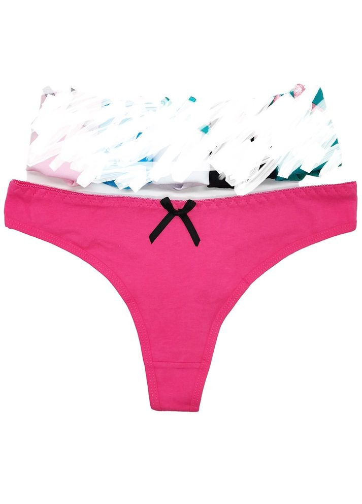 Жіночі бавовняні трусики стрінги труси Honey Fashion Accessories M/L білий (2-41) No Brand (313442787)