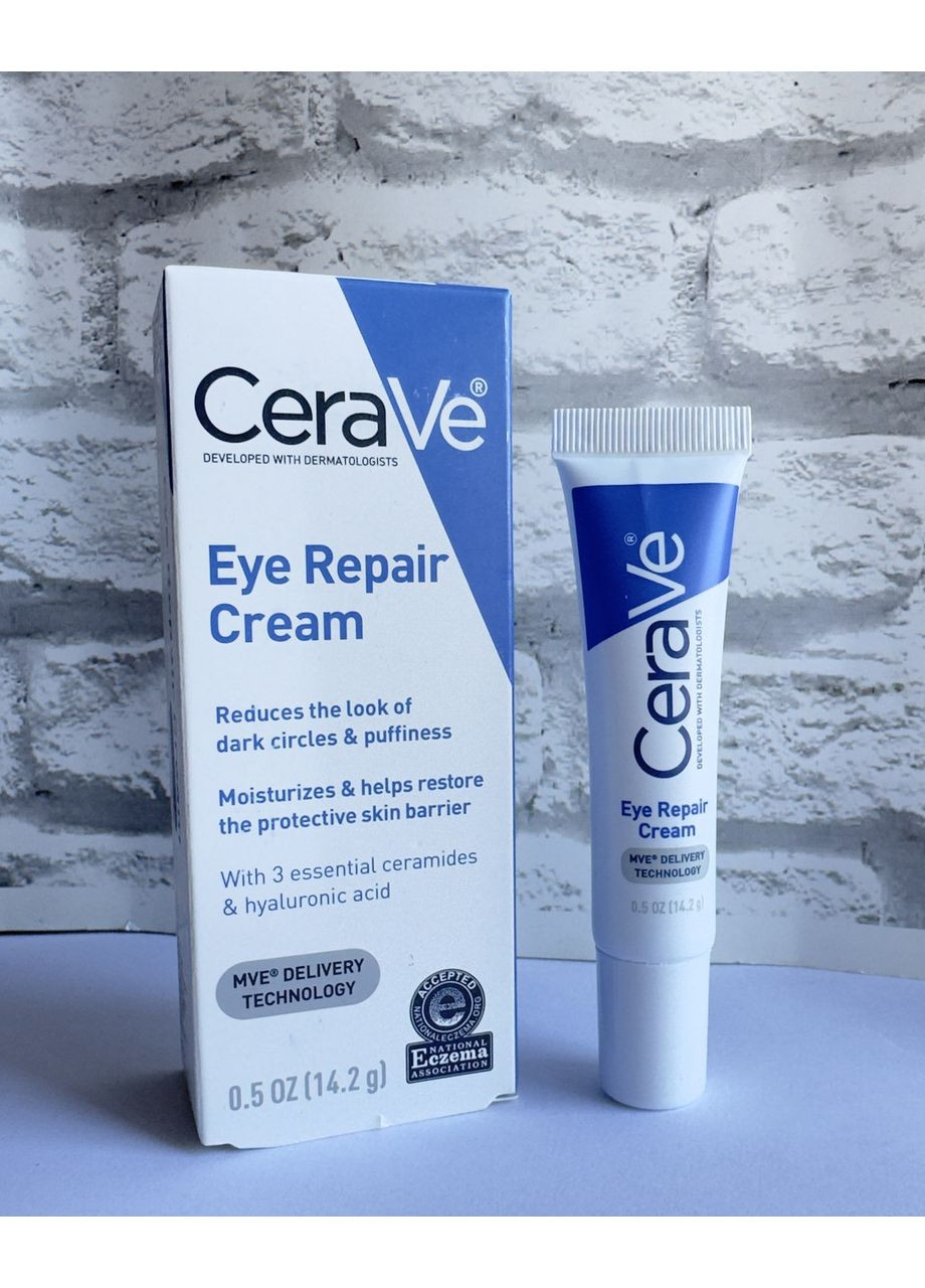 Восстанавливающий крем для всех типов кожи вокруг глаз Eye Repair Cream 14 g CeraVe (369569446)