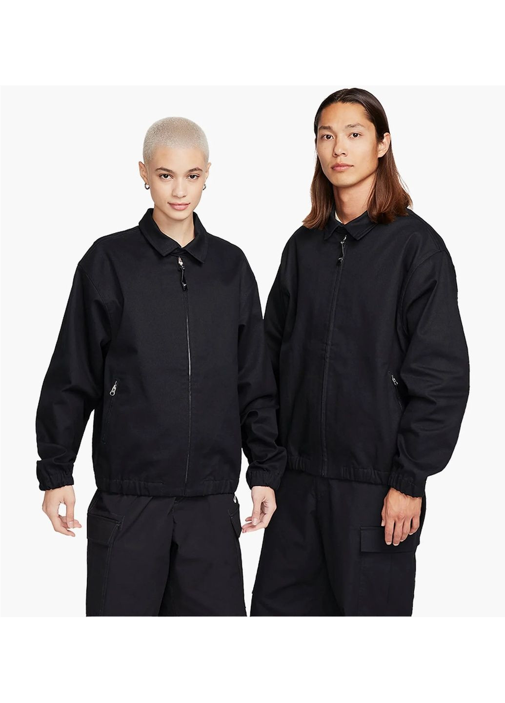 Чорна куртка унісекс sb woven twill premium skate jacket black Nike