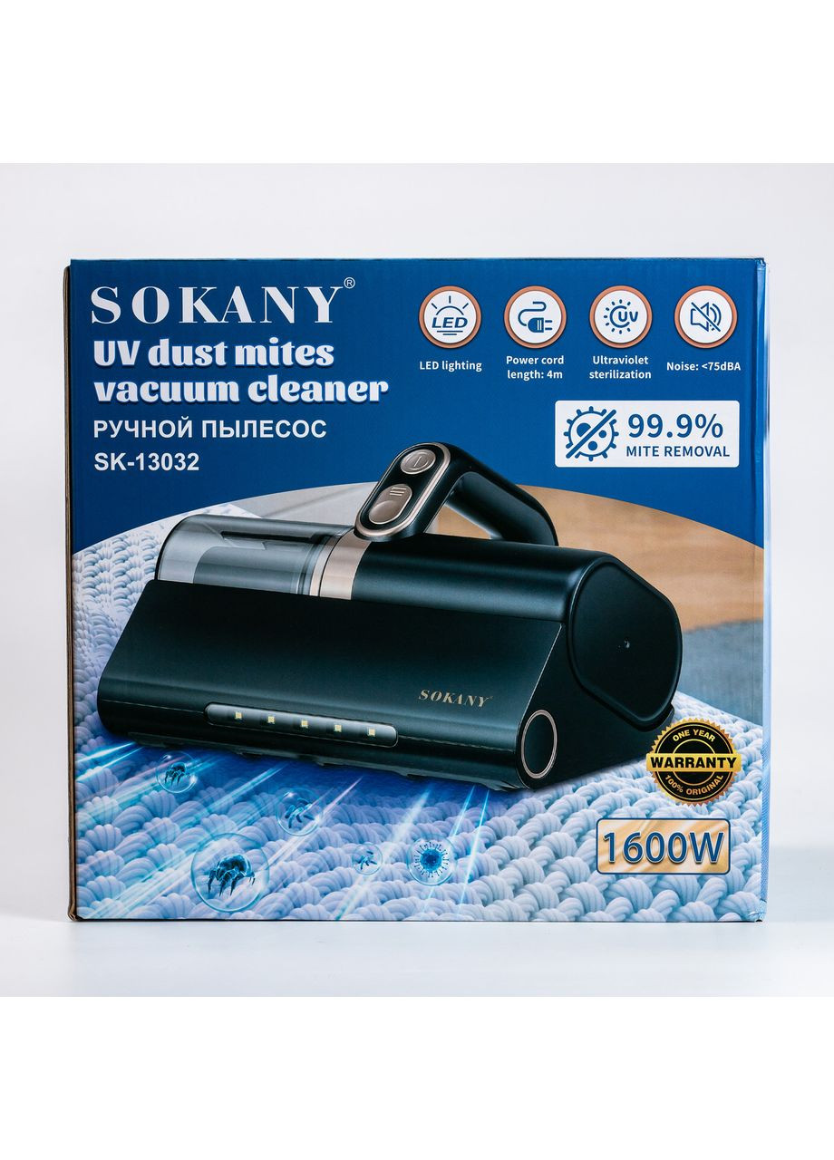 Ручной пылесос для удаления пылевого клеща 1600 Вт для уборки мягкой мебели и ковров с HEPA фильтром ProDobro (364193154)