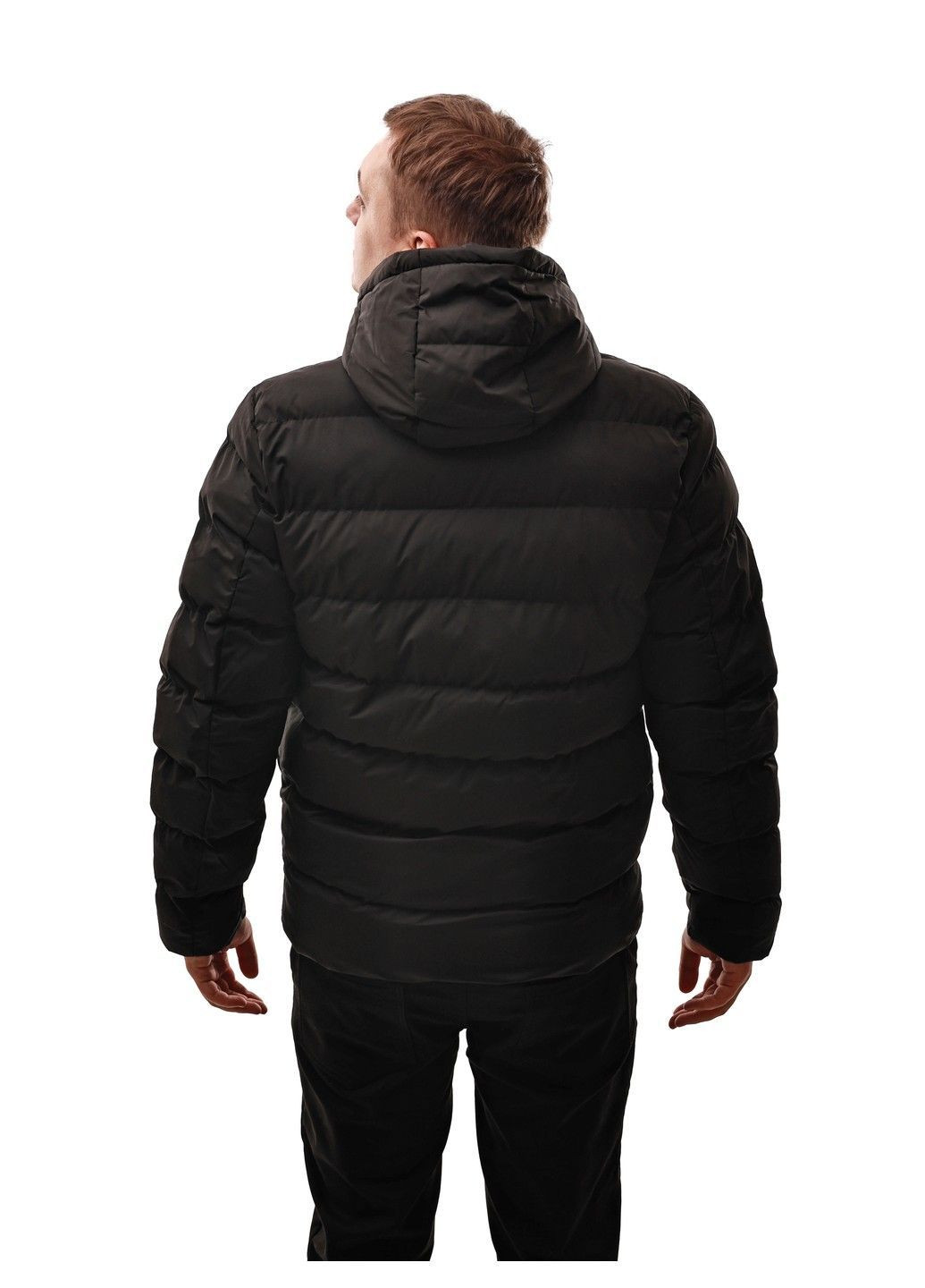 Чорна куртка зимова чоловіча No Brand