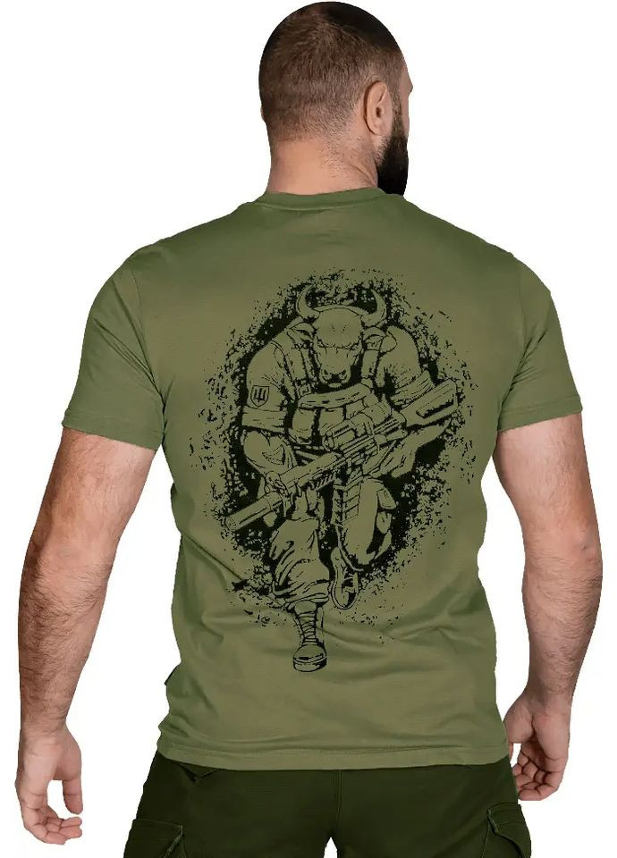 Зеленая футболка modal taurus green Camotec