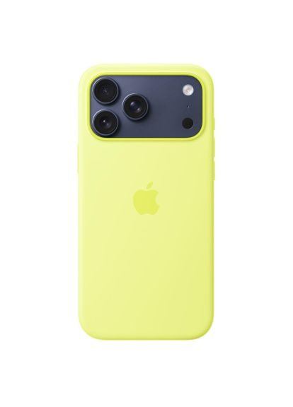 Чехол для мобильного телефона iPhone 17 Pro Max Silicone with MagSafe - Neon Yellow Model A3560 (MGFM4ZM/A) Apple iPhone 17 Pro Max Silicone with MagSafe - Neon Yel (366105271)