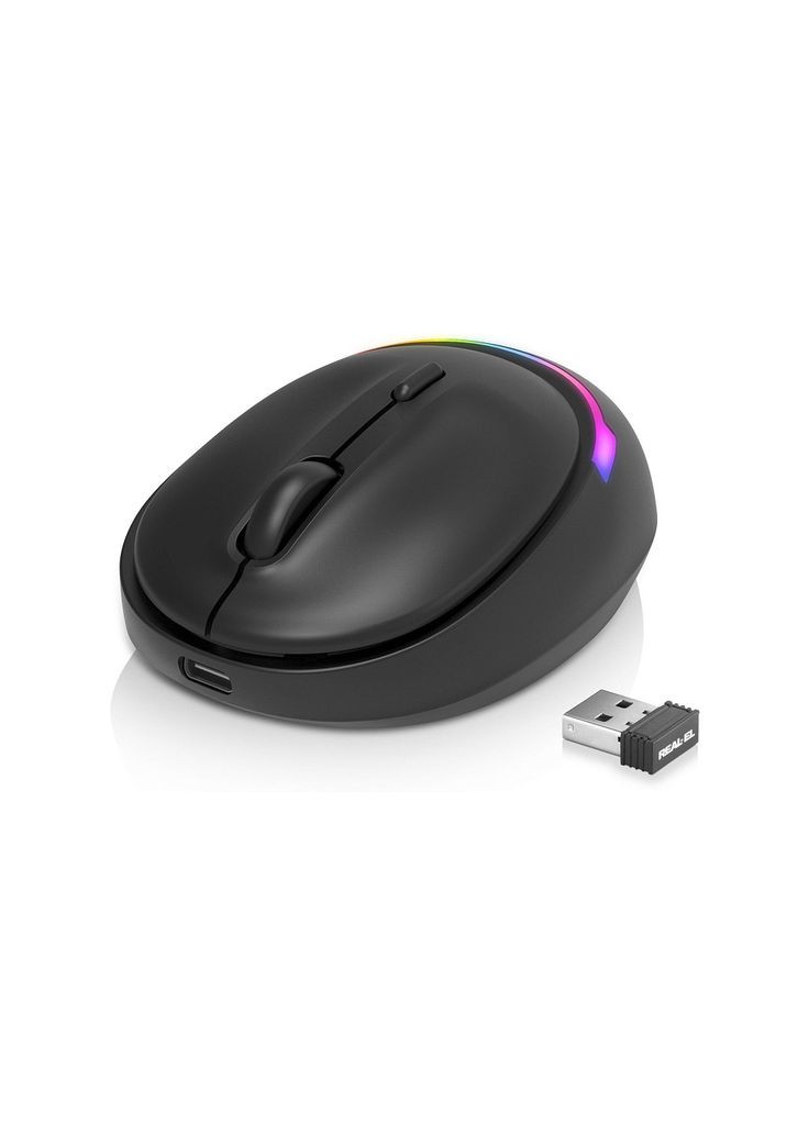 Мишка (m447851) Real-El RM-440W Wireless/Bluetooth Black (369019097)