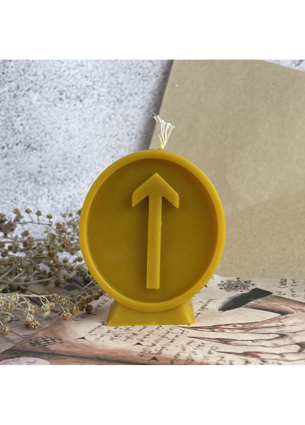 Воскова рунічна свічка - Тейваз 5Candles (322347336)