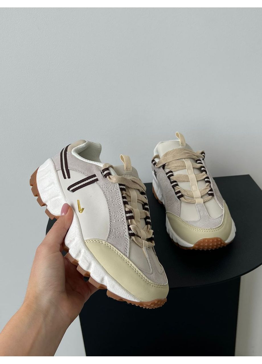 КРОСІВКИ ЖІНОЧІ NIKE X JACQUEMUS AIR HUMARA BEIGE НАЙК No Brand бежеві демісезони (367169150)
