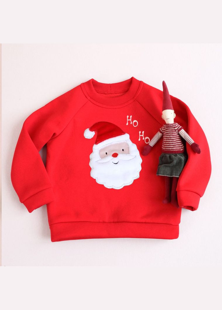 Теплый новогодний свитшот с Дедом Морозом унисекс Ladan (301026517)