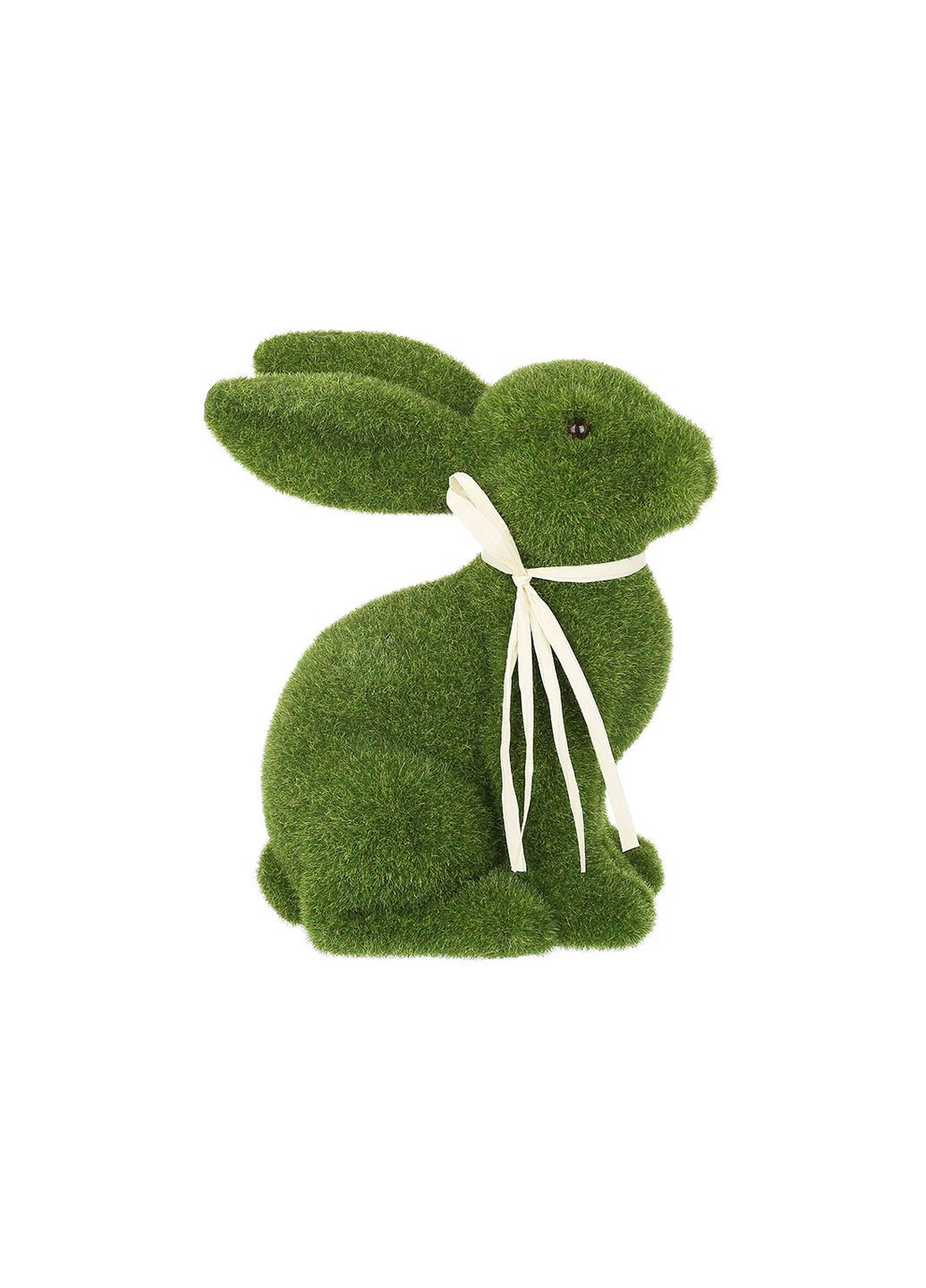 Великодня фігура Кролик з флоковим напиленням 21.5*12*25см, зелений No Brand (322286709)