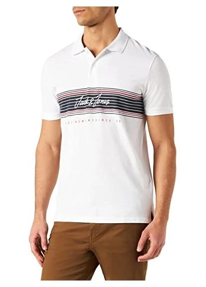 Поло JJLEO POLO SS 12200361-White-Fit:Standard fit Jackandamp;Jones 12200361-WHITE-FIT:STANDA JACK&JONES (395632969)