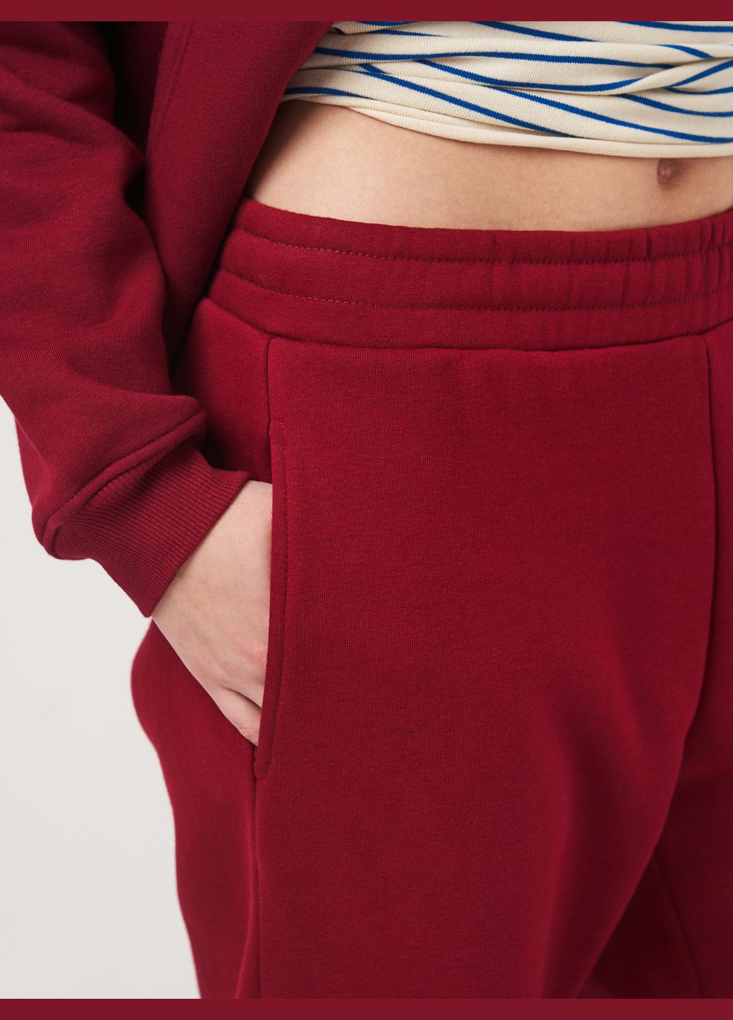 Брюки женские теплые с начесом широкие Роза (314962211)