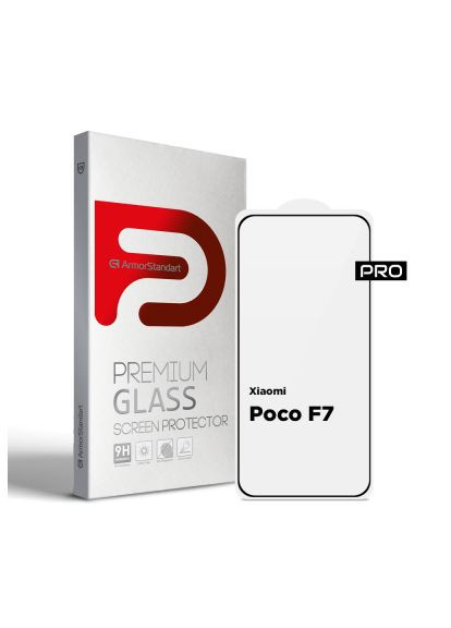 Стекло защитное (ARM86943) ArmorStandart Pro Xiaomi Poco F7 Black (366516006)