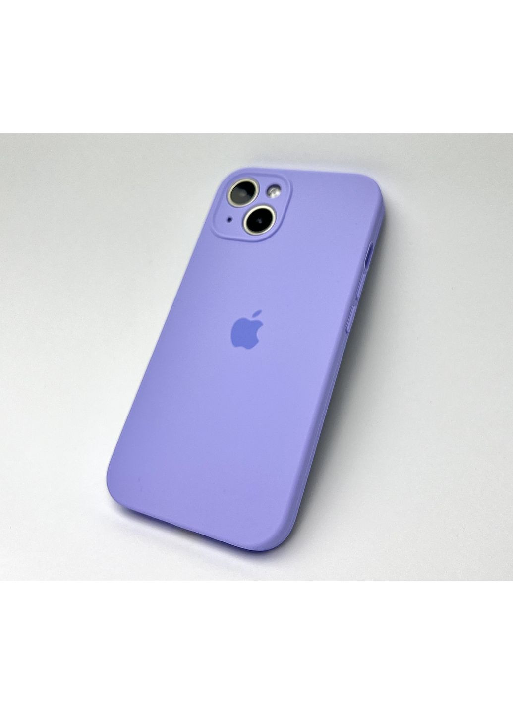Чехол на айфон 13 Silicone case для 13 full camera с микрофиброй силиконовый Lilac / No Brand (369136893)
